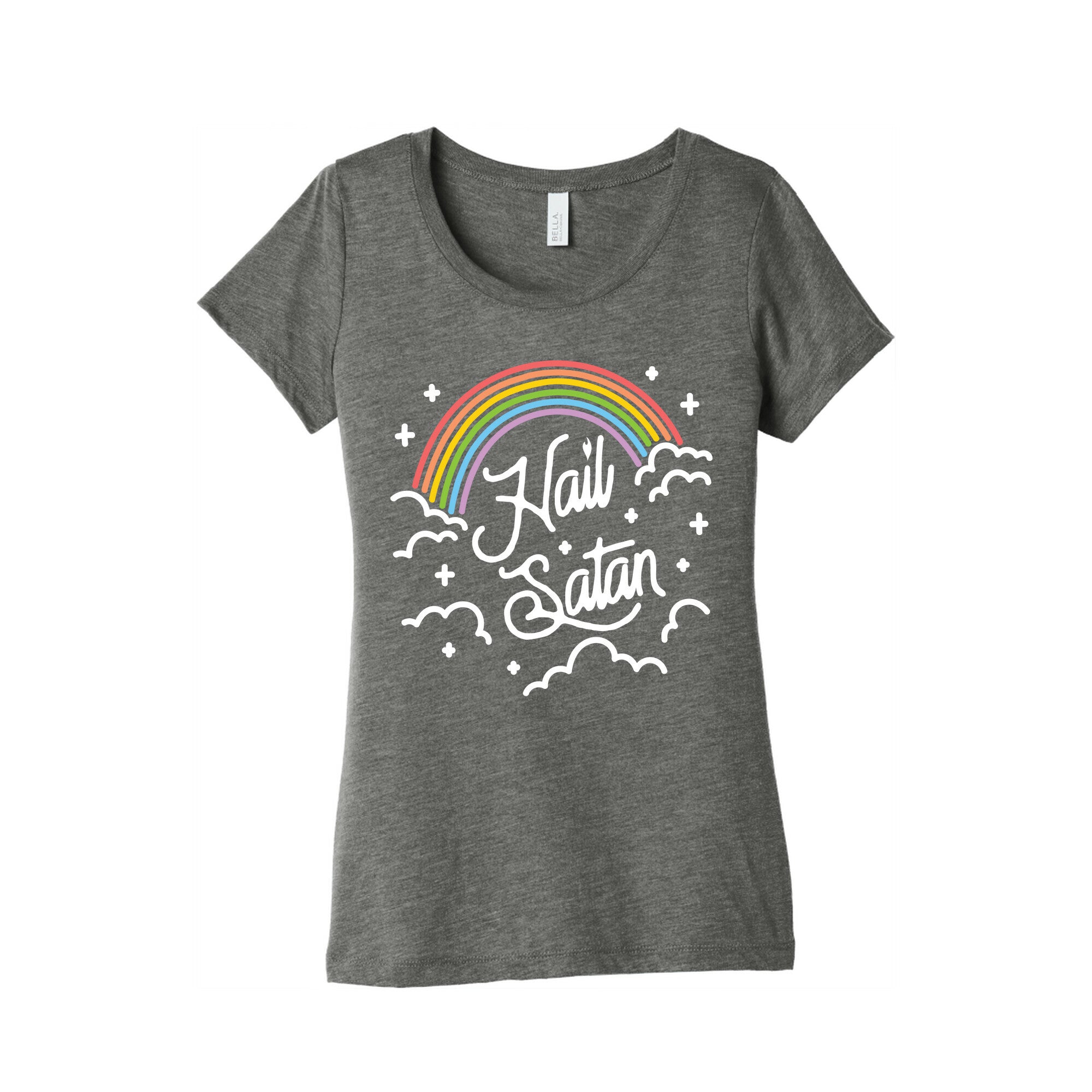 Hail Satan Rainbow Women's Triblend Tee